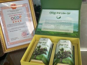 Sản phẩm Hồng trà Vân Hồ có nguyên liệu chính là những búp chè Shan tuyết cổ thụ có tuổi đời hơn trăm năm trên mảnh đất Tô Múa.